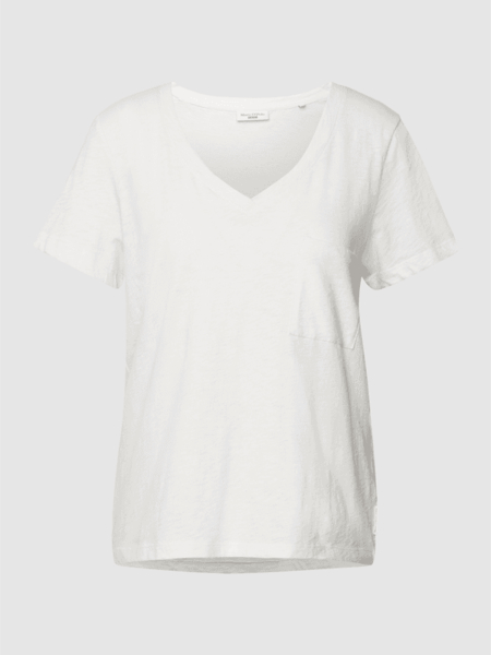 T-shirt Marc O'Polo DENIM w stylu casual z dekoltem w kształcie litery v z krótkim rękawem