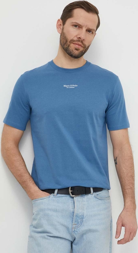 T-shirt Marc O'Polo z bawełny z nadrukiem