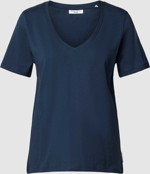 T-shirt Marc O'Polo z dekoltem w kształcie litery v w stylu casual z krótkim rękawem