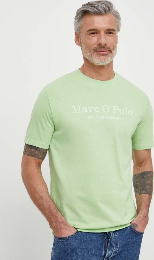 T-shirt Marc O'Polo z krótkim rękawem w młodzieżowym stylu z nadrukiem