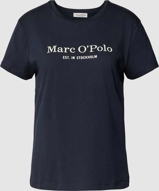 T-shirt Marc O'Polo z krótkim rękawem z bawełny z okrągłym dekoltem