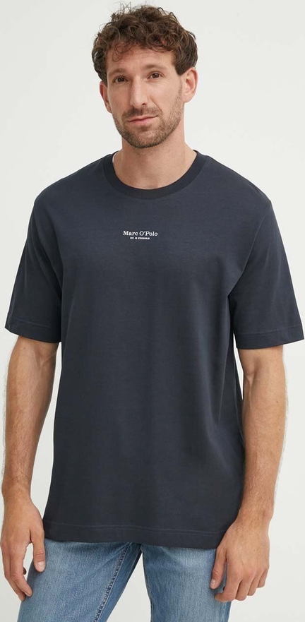 T-shirt Marc O'Polo z nadrukiem z bawełny w stylu casual