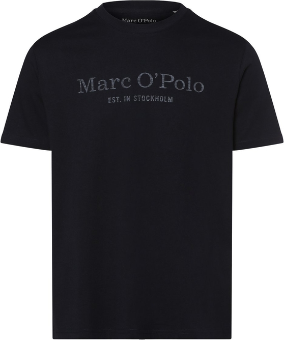 T-shirt Marc O'Polo z nadrukiem z bawełny w stylu klasycznym
