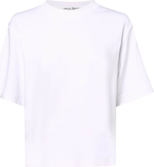 T-shirt Marie Lund w stylu casual z bawełny z okrągłym dekoltem