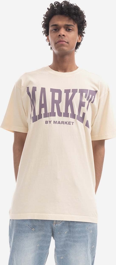 T-shirt Market z krótkim rękawem z nadrukiem w młodzieżowym stylu
