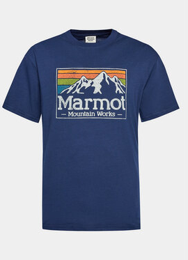 T-shirt Marmot w młodzieżowym stylu z krótkim rękawem