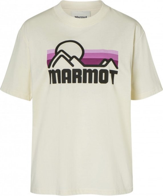 T-shirt Marmot w młodzieżowym stylu z okrągłym dekoltem
