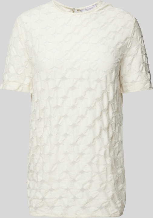 T-shirt MaxMara Leisure z okrągłym dekoltem z krótkim rękawem z bawełny