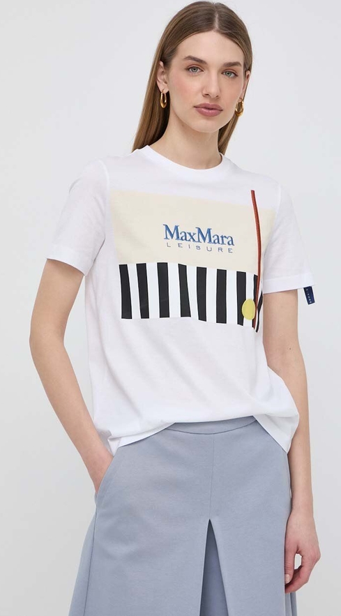 T-shirt MaxMara z krótkim rękawem