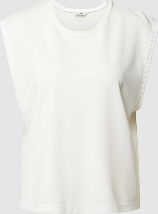 T-shirt mbyM z okrągłym dekoltem w stylu casual z krótkim rękawem