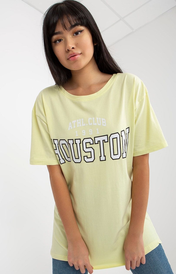 T-shirt MERRIBEL w młodzieżowym stylu z bawełny z krótkim rękawem