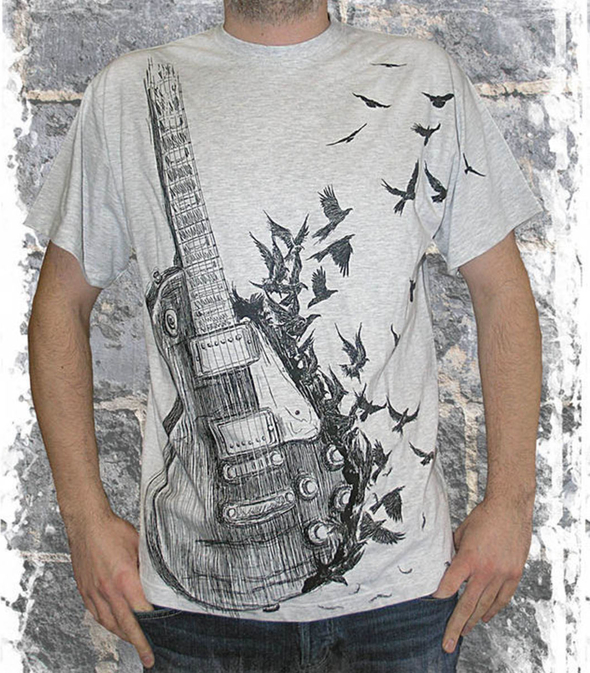 T-shirt Metal-shop z bawełny z krótkim rękawem w młodzieżowym stylu