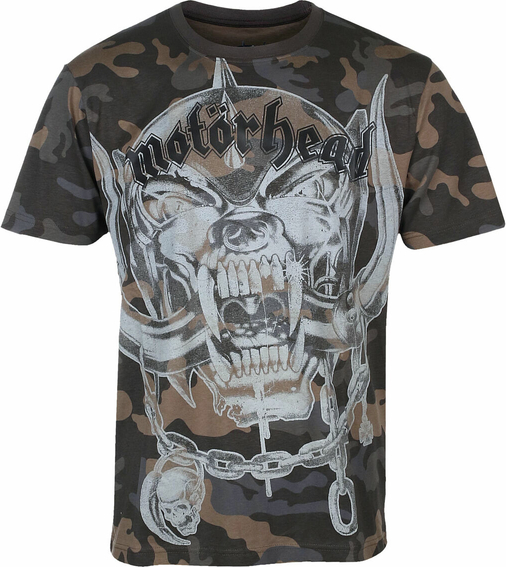 T-shirt Metal-shop z nadrukiem w młodzieżowym stylu z bawełny