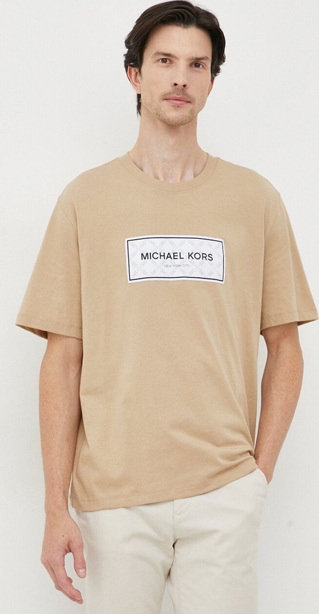 T-shirt Michael Kors w młodzieżowym stylu z bawełny z krótkim rękawem