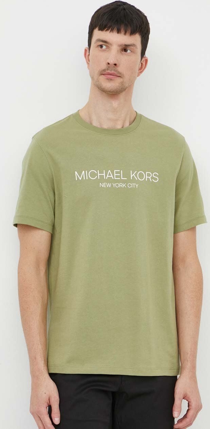 T-shirt Michael Kors w młodzieżowym stylu z bawełny z krótkim rękawem