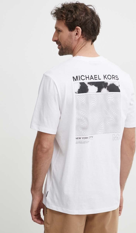 T-shirt Michael Kors z krótkim rękawem z bawełny w młodzieżowym stylu
