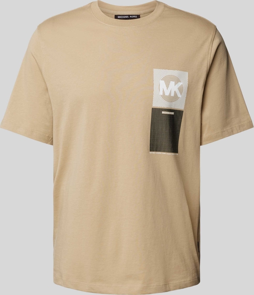 T-shirt Michael Kors z nadrukiem w młodzieżowym stylu z bawełny