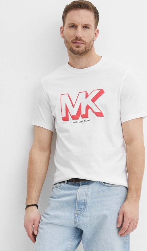 T-shirt Michael Kors z nadrukiem z krótkim rękawem