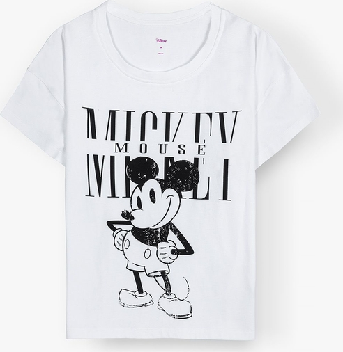 T-shirt Mickey w sportowym stylu z bawełny