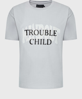 T-shirt Mindout z krótkim rękawem w młodzieżowym stylu z okrągłym dekoltem