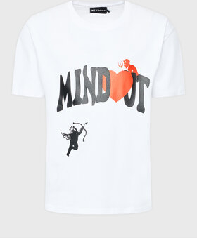 T-shirt Mindout z okrągłym dekoltem w młodzieżowym stylu z krótkim rękawem