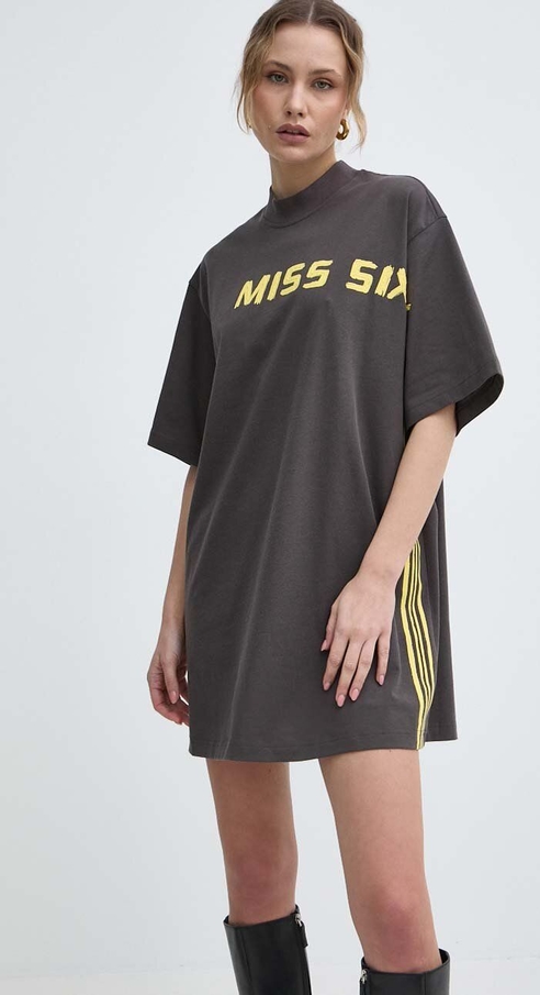 T-shirt Miss Sixty w młodzieżowym stylu z jedwabiu