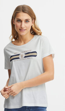 T-shirt MODIVO w młodzieżowym stylu z krótkim rękawem z okrągłym dekoltem
