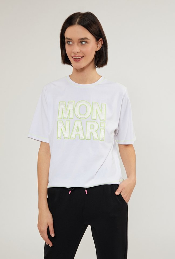 T-shirt Monnari z krótkim rękawem w młodzieżowym stylu