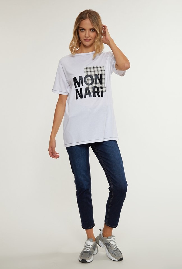 T-shirt Monnari z okrągłym dekoltem z krótkim rękawem w młodzieżowym stylu