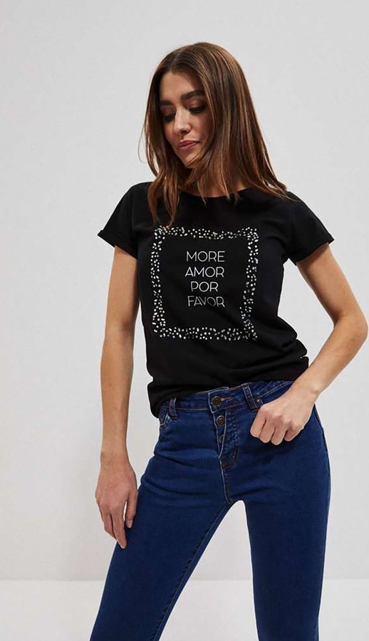 T-shirt Moodo.pl w młodzieżowym stylu z krótkim rękawem