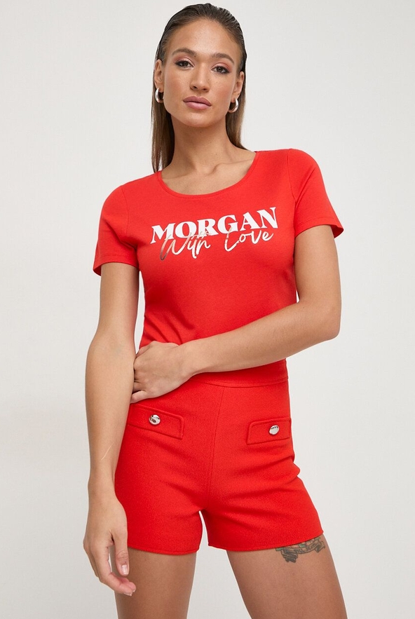 T-shirt Morgan z krótkim rękawem w młodzieżowym stylu