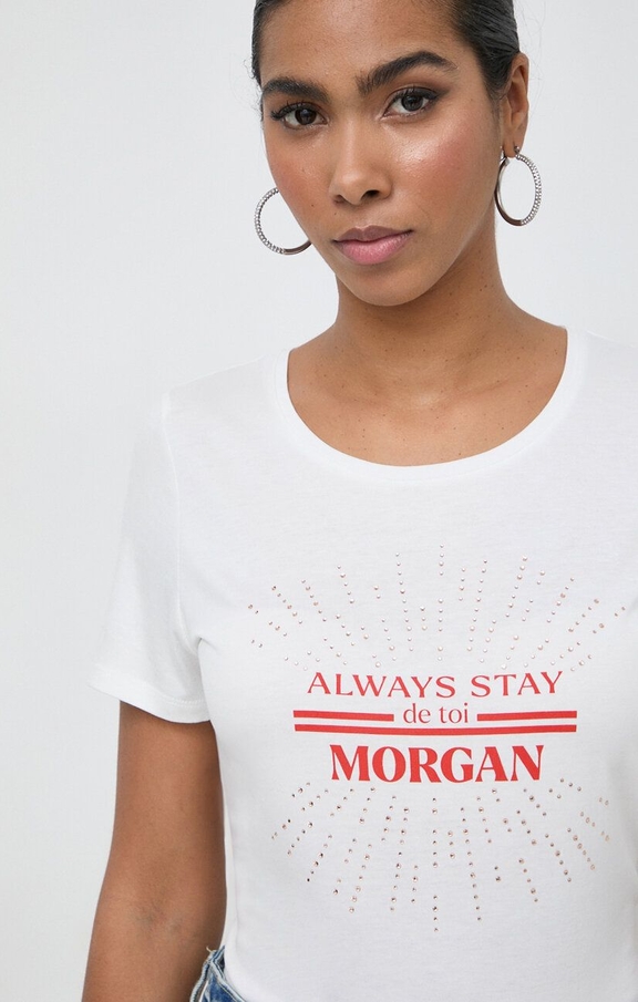 T-shirt Morgan z krótkim rękawem z okrągłym dekoltem