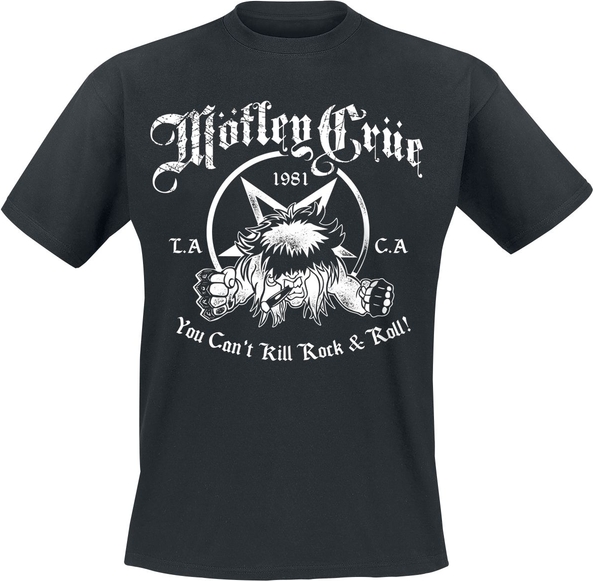 T-shirt Mötley Crüe z bawełny