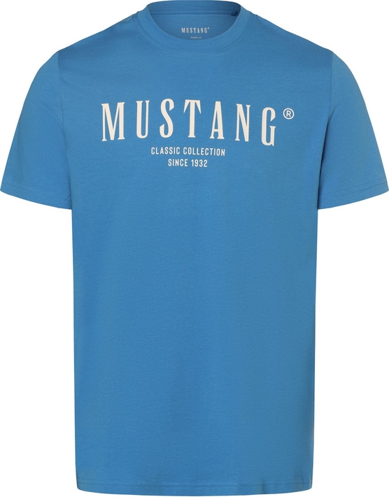 T-shirt Mustang z krótkim rękawem w stylu klasycznym z dżerseju