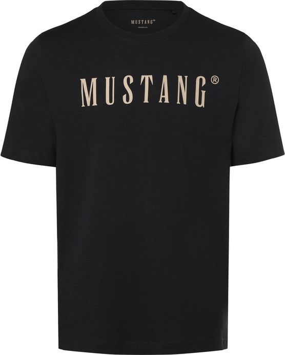 T-shirt Mustang z nadrukiem z bawełny