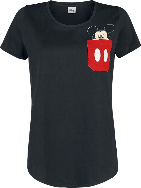 T-shirt Myszka Miki I Minnie z bawełny z krótkim rękawem w stylu casual