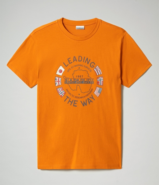 T-shirt Napapijri w sportowym stylu z krótkim rękawem