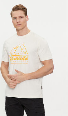 T-shirt Napapijri w sportowym stylu z krótkim rękawem