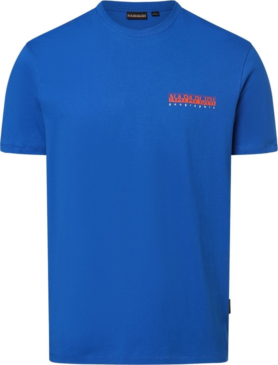 T-shirt Napapijri w sportowym stylu z krótkim rękawem z bawełny