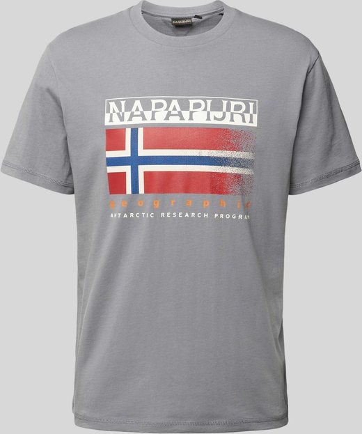 T-shirt Napapijri z nadrukiem