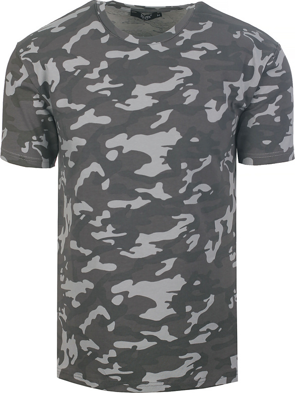 T-shirt Neidio w militarnym stylu z dresówki