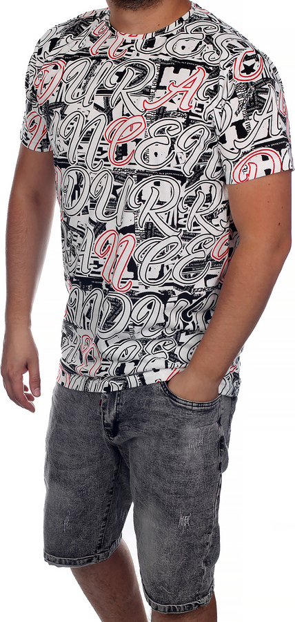 T-shirt Neidio z krótkim rękawem w młodzieżowym stylu z nadrukiem