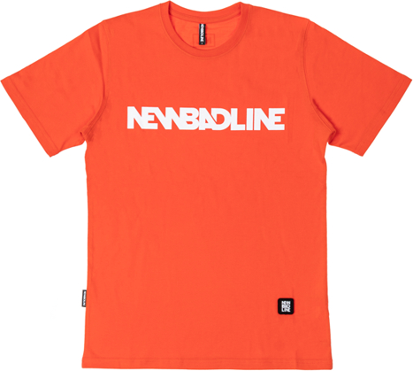 T-shirt New Bad Line w młodzieżowym stylu z bawełny z krótkim rękawem