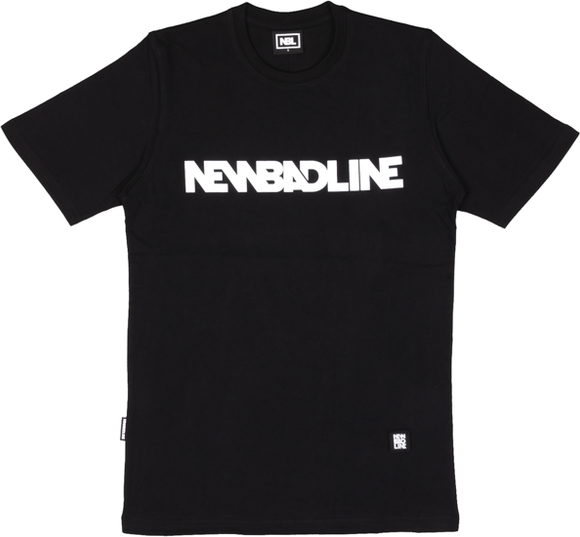 T-shirt New Bad Line w młodzieżowym stylu z krótkim rękawem z żakardu