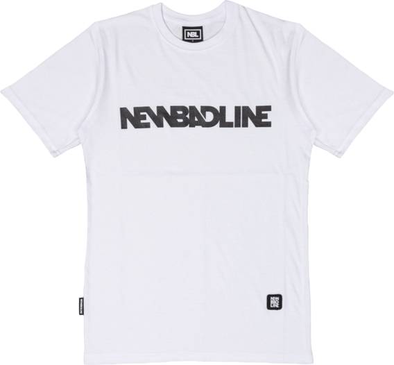 T-shirt New Bad Line z bawełny w młodzieżowym stylu z krótkim rękawem
