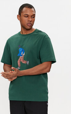 T-shirt New Balance w sportowym stylu z nadrukiem z krótkim rękawem