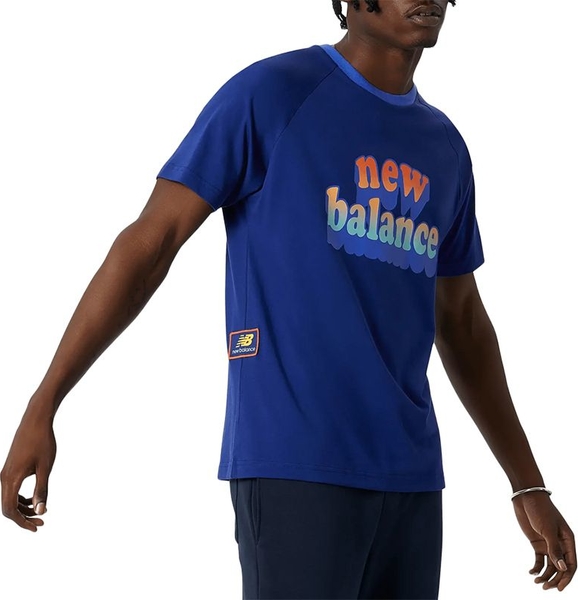 T-shirt New Balance z bawełny