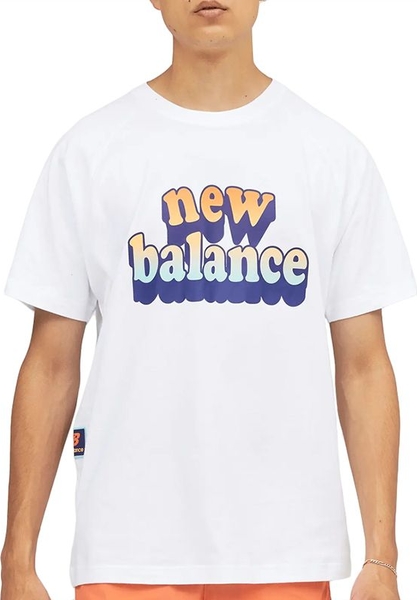 T-shirt New Balance z bawełny w sportowym stylu