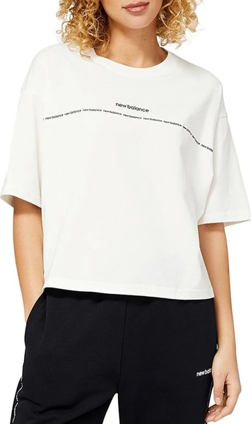 T-shirt New Balance z bawełny w sportowym stylu