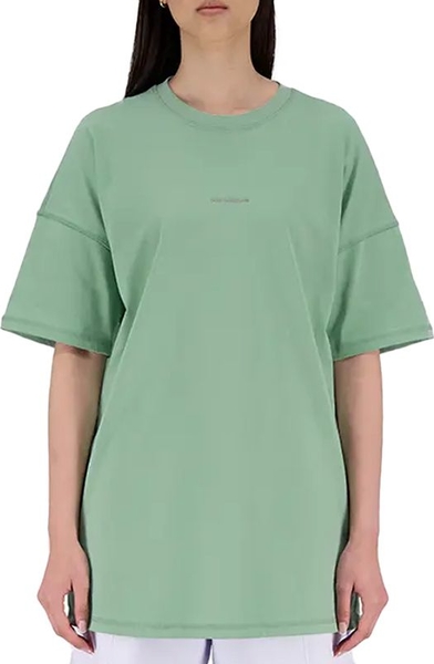 T-shirt New Balance z bawełny z krótkim rękawem